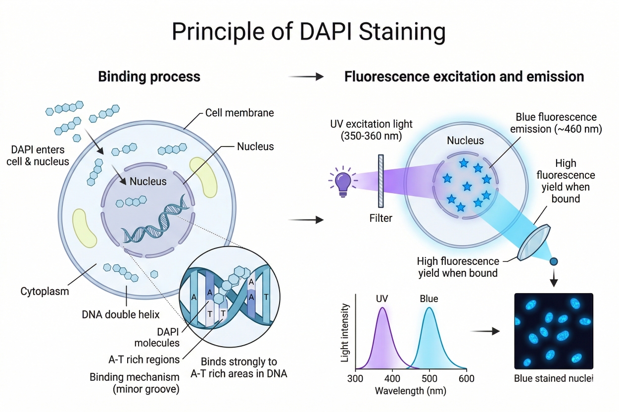 DAPI Fluorescent Staining Protocols
