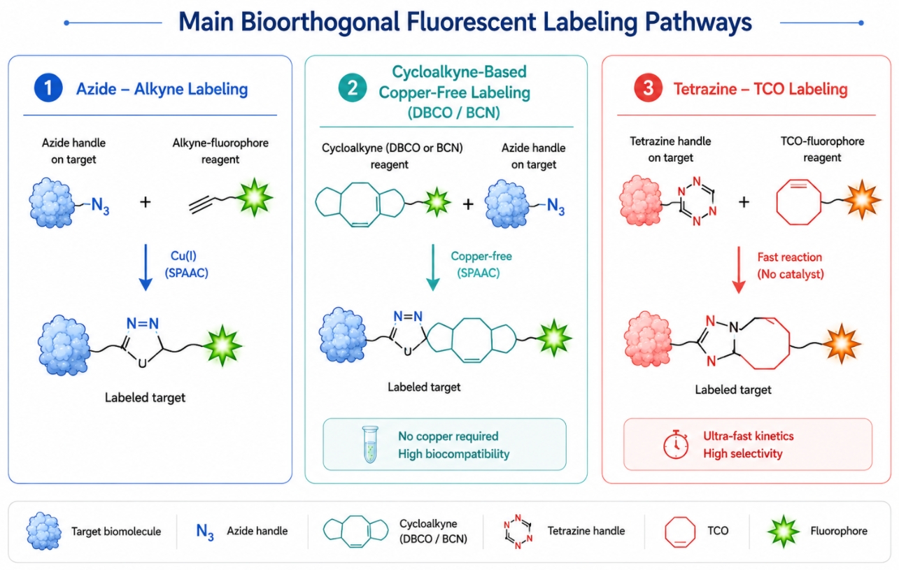 bioorthogonal labeling pathways