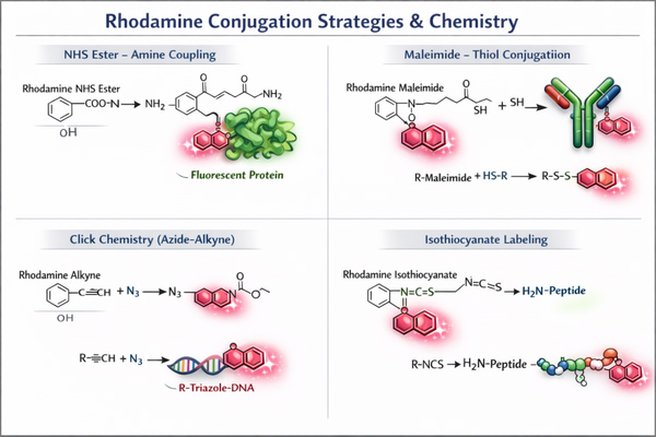 Rhodamine Labeling Strategies Designed for Your Specific Biomolecules