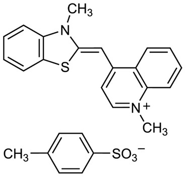 Thiazole orange chemical structure diagram.