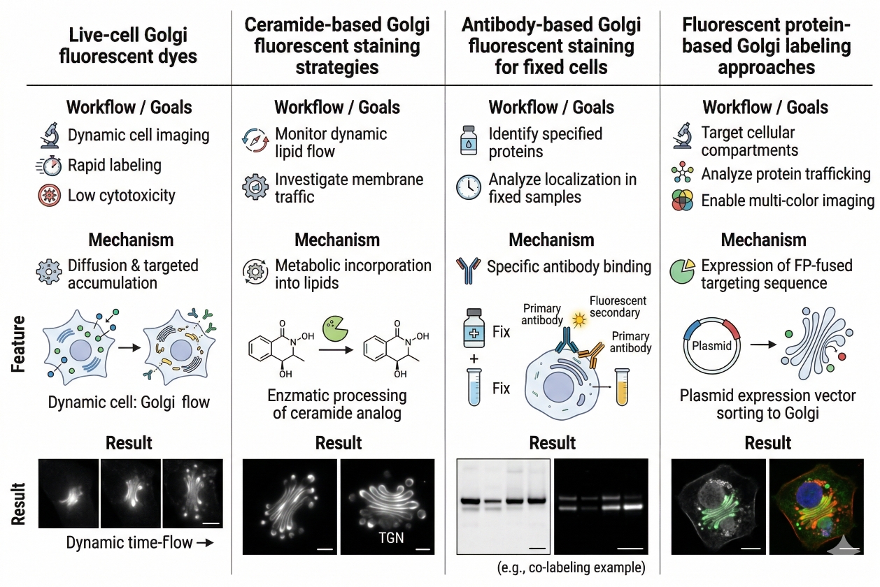 Golgi staining methods comparison