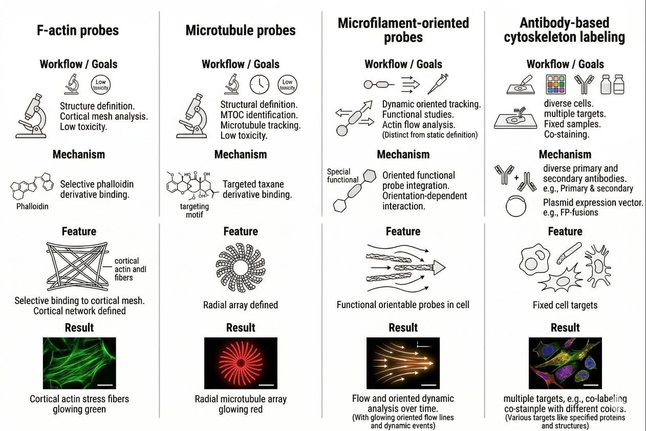 cytoskeleton fluorescent probe types