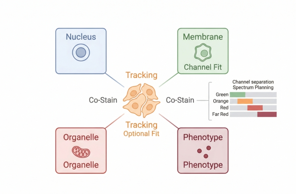 short term and long term fluorescent cell tracking strategies