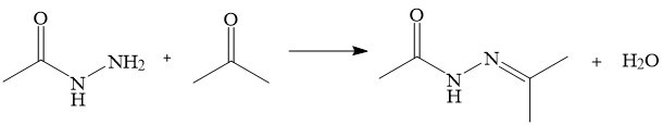 Reaction of hydrazide with carbonyl compounds