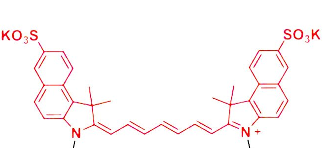 The structural formula of ICG